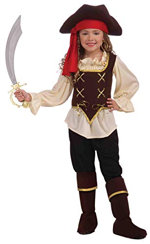 Disfraz Buccaneer para niña talla grande miniatura 1