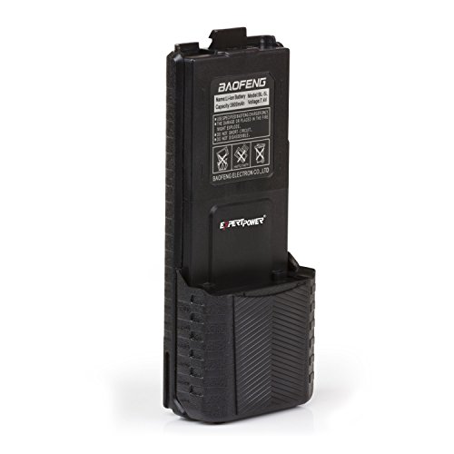 ExpertPower Baofeng BL-5L 3800mAh Li-ion Battery – Extended Life 7.4V Two-Way Radio Replacement for UV-5R, BF-F8HP, BF-F9 Series – Classic Black ExpertPower Baofeng BL-5L 3800mAh Li-ion Battery – Extended Life 7.4V Two-Way Radio Replacement for UV-5R, BF-F8HP, BF-F9 Series – Classic Black