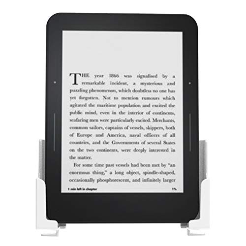 Adhesive Rack Wall Mount Universal Dock For Tablet Smartphone Ereader Remote Control Holder Stick On Wall, Fits For Ipad Samsung Google Surface , 3M Adhesive Or Screws Installation Available,White #TOP2