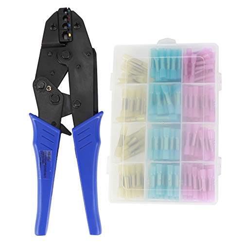 Maquina pelacables profesional, ponchadora y crimpadora eléctrica, kit conector cobre resistente - Herramienta automática y manual para electricista, uso en cables coaxiales y