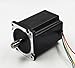 HobbyUnlimited Nema 34 Stepper Motor 6A 8.5Nm (1200 oz-in) 118mm Length for CNC Router Mill Lathe, Black