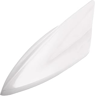 CGEAMDY Antena de aleta de tiburón, aleta de tiburón, cubierta AM/FM, señal de antena, decoración para cambiar el aspecto del coche, antena universal para coche, SUV, camión, furgoneta (blanco)