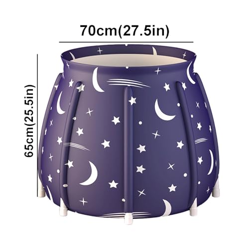 Bañera portátil plegable resistente e impermeable para baño de agua caliente independiente 3