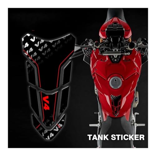 Dngjuen Réservoir D'essence Autocollant Décoratif pour Street pour Fighter V4 pour Panigale V4 V4S Protection Pad – vue 3
