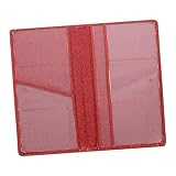 GALPADA Pu Leder Kartenetui Fahrzeugversicherung Halter Rot Dokumentenmappe Auto Organizer Herren Innenraum Schutzhülle Zulassungsschutz