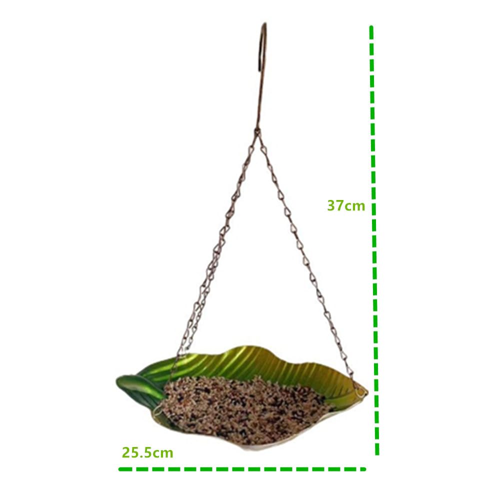 Mangiatoia Per Uccelli Da Appendere In Metallo - Con Gancio E Catena Per Esterni, Giardino E Patio - Foto 2