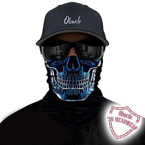 Obacle Skull Face Mask for Dust Wind Sun Protection Men Women Motorcycle Riding