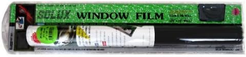 Window Tint Film Do It Yourself Kit - Dark Black 10% Original Solux Brand