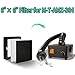 M-T (6”× 6”) Fume Extractor H13 Efficient Triple-Layer Filtration System Replacement for Electric Soldering Iron Welding,Laser Engraving,Metal Wood Cutter and Nail Salon Hair Smoke Filter Replace