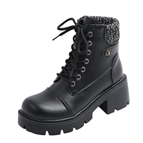 Bottines à lacets femme élégantes avec finitions durables pour automne hiver