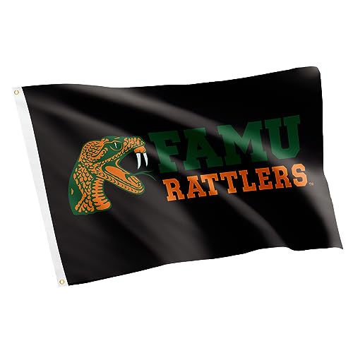 Desert Cactus Florida A&M University FAMU Rattlers Flag 3x5 Outdoor (Black) by Desert Cactus - Used condition - US$23.39