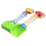 rastrillo arena blanca Función: 2 en 1 juego de juguetes de playa multifuncional, es una pala / rastrillo y también se puede usar como pistola rociadora.