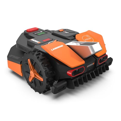 WORX Landroid Vision S250 WR202E Robot cortacésped para Jardines de hasta 250 m² – Robot cortacésped Inteligente sin Cable de limitación – WiFi y Bluetooth – prevención Activa de obstáculos con