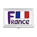France National Flag Blue Pattern Business Card Holder Case Pocket Box Wallet