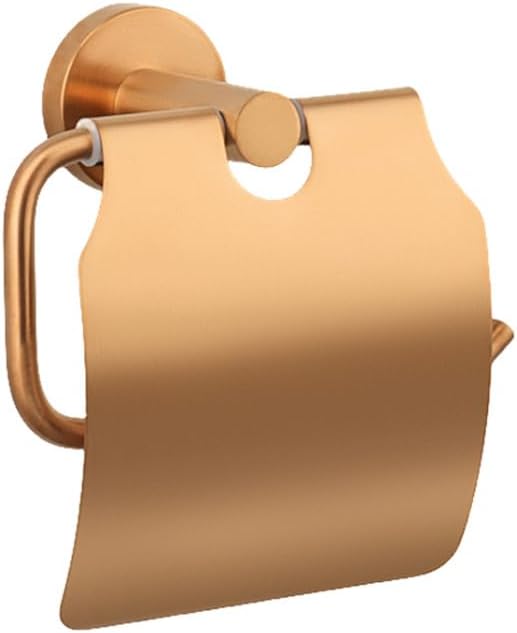 Bathroom Hardware 304 Stainless Steel Rose Gold Towel Rack Toilet Paper Holder Soap Holder Towel Bar Toilet Accessories,RG with Cover