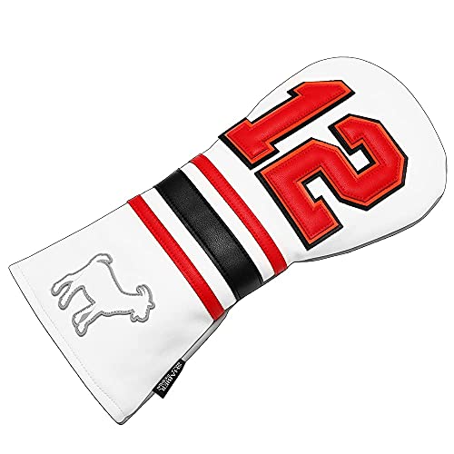 SHABIER Couvre-Club de Golf Style Sport en Bois pour conducteur Taylormade M5 M6 (Blanc 12) – vue 7