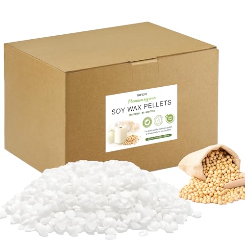 TRINIDa Soy Wax for Candle Making, 3KG SoyPRO Candle Wax Pellets, 100% Soy Wax Supplies of Candle Making for Adults and Beginners, Premium Pure Natural