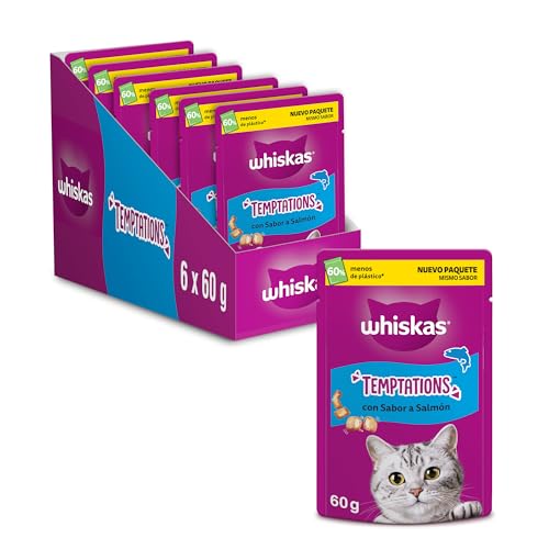 Whiskas Temptations con Salmone 6x60g
