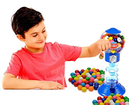 Playo 10.5" Gumball Machine For Kids, Spiral Style Candy Dispenser For Gifts, Parties Or Events - Bubblegum Machine W/Gumb Balls Included (Red) #TOP7