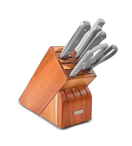 WÜSTHOF Gourmet Grey 7-Piece Knife Block Set by Wüsthof - Used condition - US$117.65