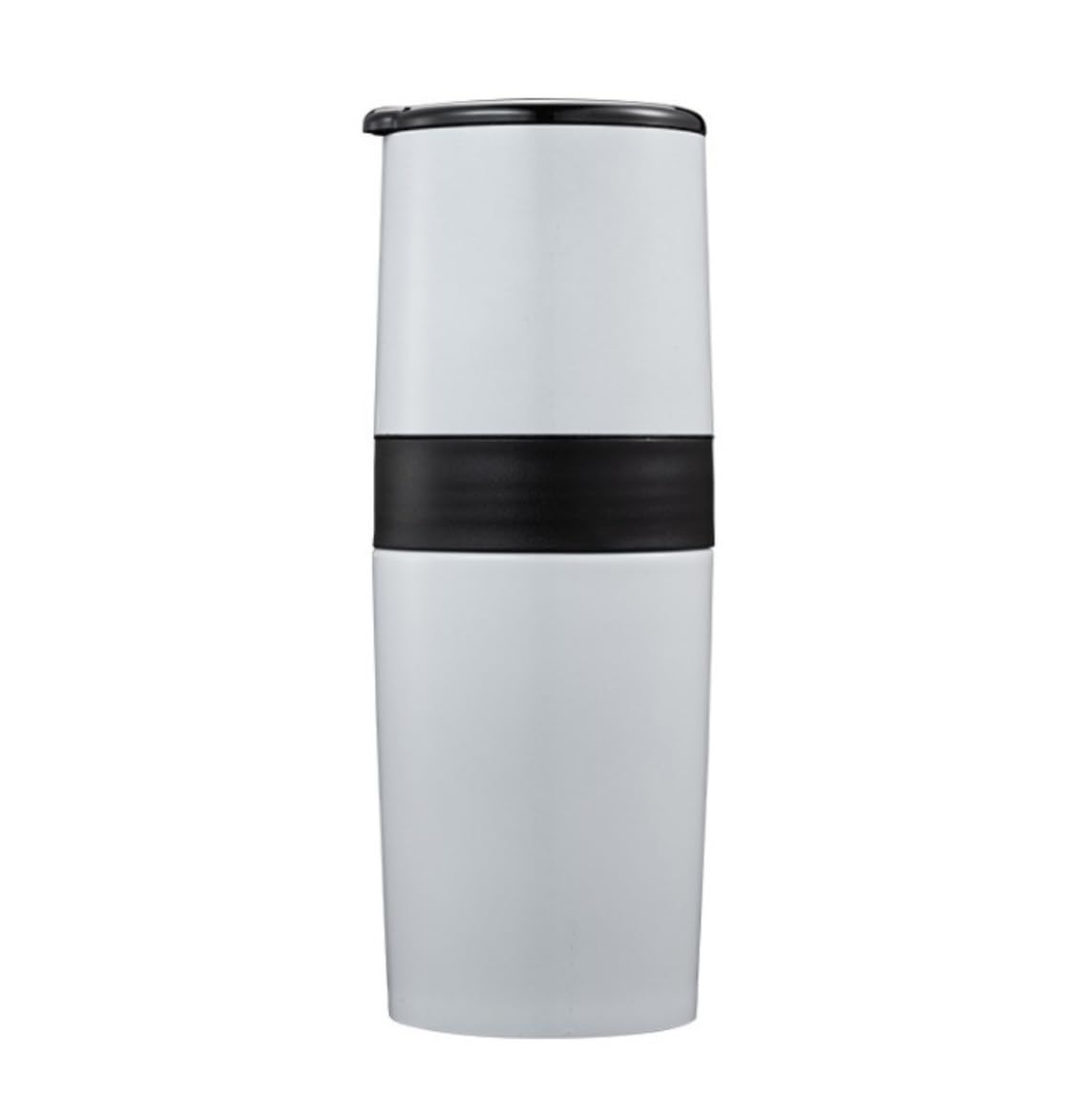 Molinillo Café Molino Cafe Molinillo De Café Manual Duradero De Acero Inoxidable Lavable con Molinillo Ajustable De Filtro Fino De Doble Capa Moledor De Cafe(White)
