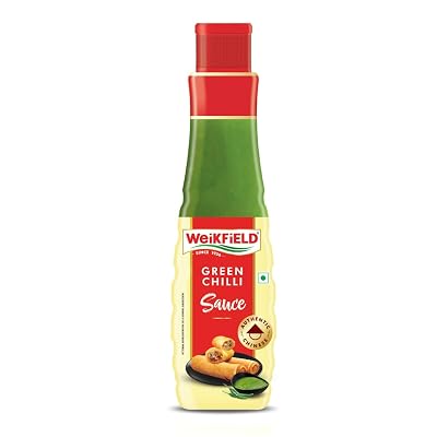 Weikfield Green Chilli Sauce | Authentic Taste | 200g Bottle