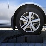 Wiltec Auffahrrampe für Pkw 2er Set bis 5 t Traglast, robuste Autorampen aus PP, Unterlegkeile 90,5 x 30 x 21,5 cm, Auffahrkeile mit rutschsicherem Boden, ideal für Wartungsarbeiten