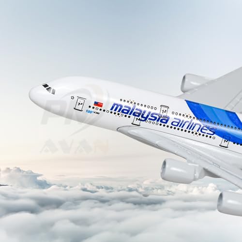 Image of Malaysia Airlines, diecast, Metal Aeroplane Scale Model Office only for Display, Size -16 cm-A80 (Malaysia)