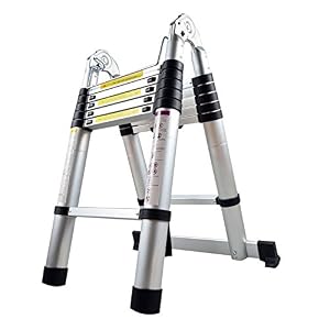 LARS360 3,8 m opvouwbare ladder telescopische ladder multifunctionele ladder uitschuifladder multifunctionele ladder…