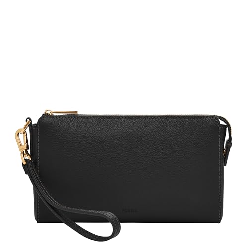Fossil Women's Gift Wristlet Wallet, Black (Model: SLG1619001)