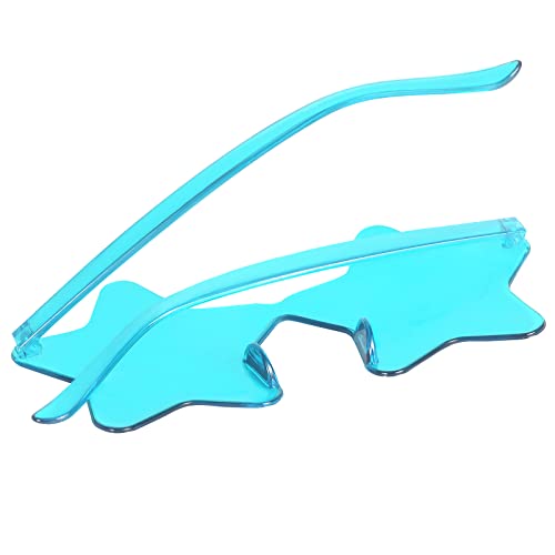 12 Pairs Star Sunglasses Pentagram Glasses Rimless Sunglasses for July 4th,Halloween, Christmas Party Favor4