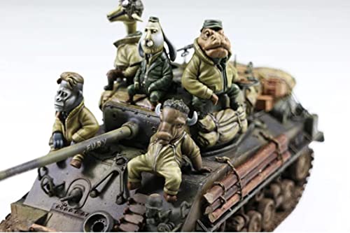 Modelo 1/35 Figura Animal Antigua 5 Resina sin ensamblar miniatura 1