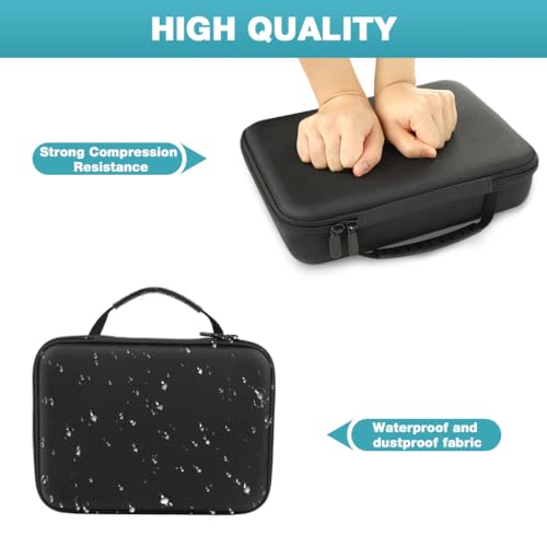Image of ZORBES Watch Travel Case, 8 Slots Watch Foam Watch Pillows, EVA Hard Shell Anti-Collision Protective Case with Handle, Form-Fitting Protective Case for Valuable Wrist Watch