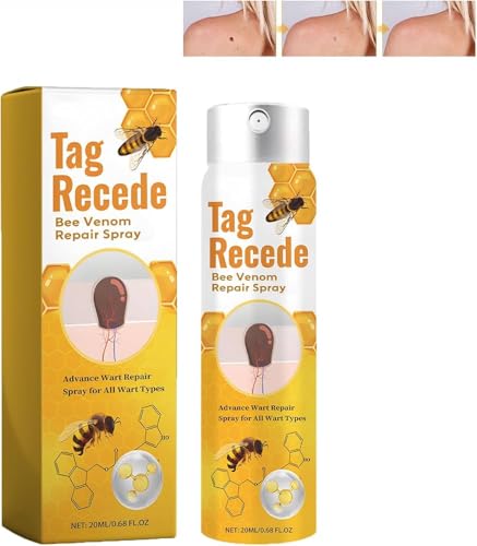 Bee Venom Skin Tag Removal Spray |Tag Recede Bee Venom Treatment Spray | Bee Venom Wart and Tags Removal Treatment Spray | Lymphatic Drainage for MEN & WOMEN 100ml