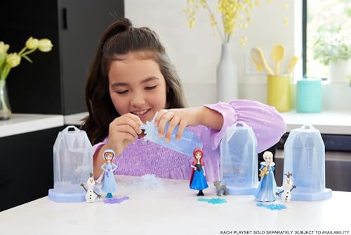 Mattel Disney la Reine des Neiges Ice Reveal Mini-poupées avec gel Squishy Ice et 6 surprises, dont un personnage du film et des éléments de jeu (les poupées peuvent varier) HRN77