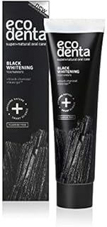 Ecodenta - Orange Charcoal Toothpaste Fluoride Free - Whitening Toothpaste Charcoal - Natural Toothpaste Flavor - Black Activated Charcoal Toothpaste - Stain Removing Toothpaste for Smokers - 100ml