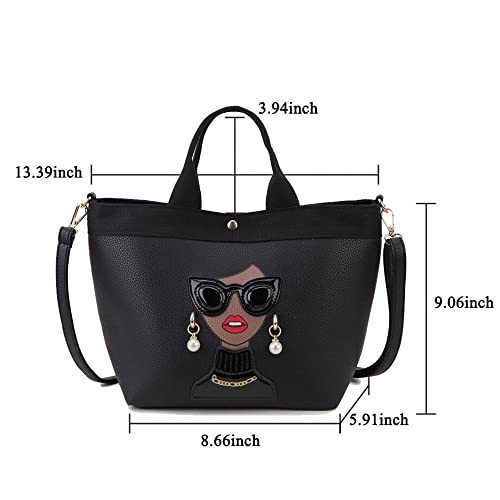 Bolso Funky Lady Face para mujer miniatura 3