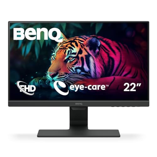 BenQ GW2283 Computer Monitor 22" FHD 1920x1080p | IPS | Eye-Care Tech | Low Blue Light | Anti-Glare | Adaptive Brightness | Tilt Screen | Built-in Speakers | HDMI | VGA,Black by BenQ - Used condition - US$79.61