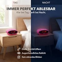 ICES ICR-210 PINK - Uhrenradio - Radiowecker mit Stromkabel - 2 Weckzeiten – Ansicht 4