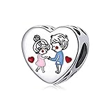 NINGAN 925 plata esterlina encanto amoroso Amor tierno Cuentas de pulsera para mujeres Regalo de San Valentín para mi esposa