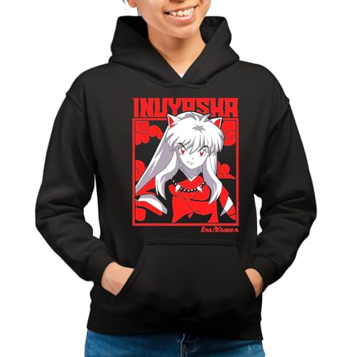the Fan Tee Sudadera Adulto con Capucha de Mujer Dibujos Animados Anime Divertido Universo, Vibras de Manga, Mundo Otaku, Japan Fan Kanji, Inuyasha, Kagome 007 L