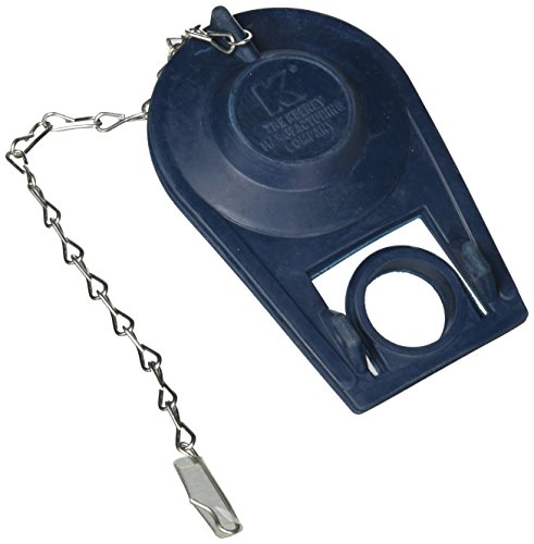 Plumb Pak PP23646 Chemical Resistant Premium Quality Toilet Flapper with Chain and Hook, Rubber, 2", Blue