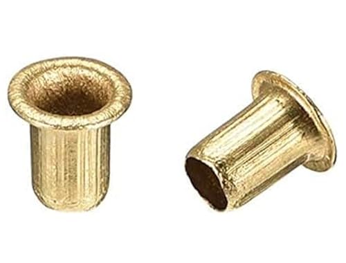 200 rivetti cavi da 4 mm x 6 mm, rivetti cavi in rame, occhielli bifacciali, per circuiti stampati