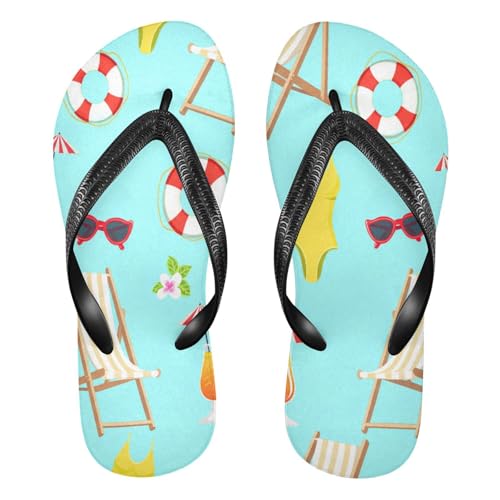 Nander Beach Features Sandal Flip Flops of Men's & Women's,Beach Slippers Flip Flops Shower Shoes
