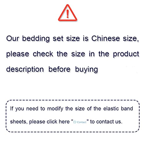 Xiulaiq Plush Cotton Pure Cotton Satin Duvet Cover Sheet Bedding Soft Silky Bed Cover Hotel (Color : Fitted, Size : Bed Sheet) #TOP7