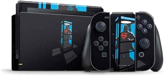 Skinit Decal Gaming Skin Compatible with Nintendo Switch Bundle - Officially Licensed DC Comics Superman Color Sketch Design