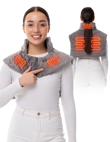 HENNCHEE Wireless Heating Pad for Neck and Shoulders