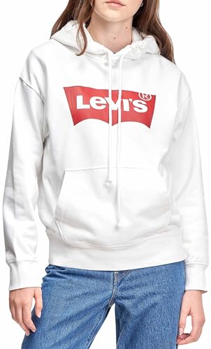 Levi's Damen Graphic Standard Hoodie, White, S
