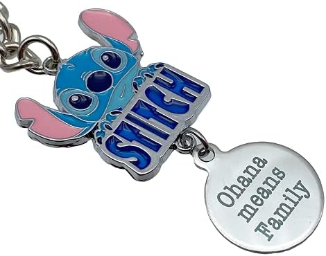 Ohana Means Family Keyring, Lovely Stitch Women's Keychain Gift Pendant Student Dorm Present Birthday