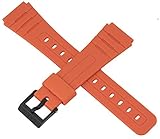  Correa de reloj Casio genuina para F-91WC-4A2 F 91WC F 91W 91 Naranja 10361904